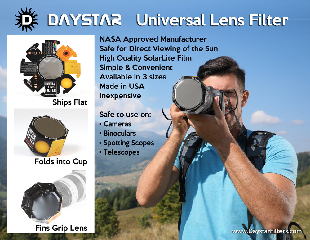 Daystar sólarsíur fyrir myndavélalinsur