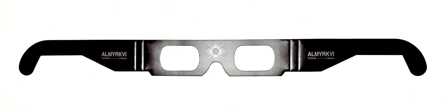 Sólmyrkvagleraugu - Almyrkvi 2026 á Íslandi